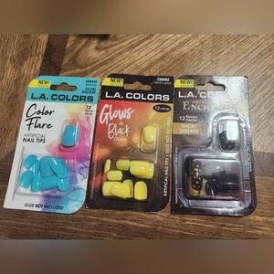 L.A Colors Artificial Nail Tips Assorted Colors